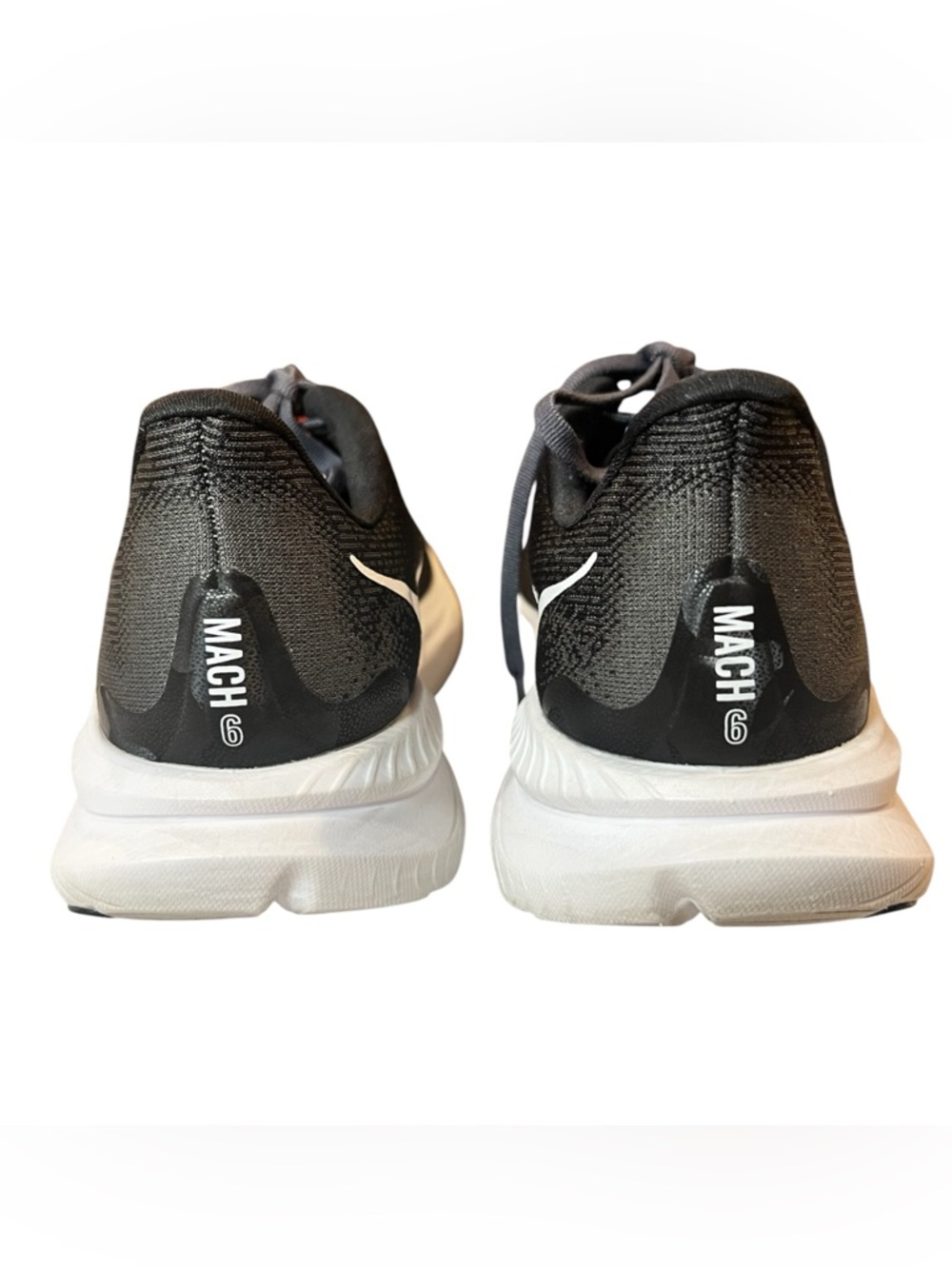 Hoka One One Mach 6 Running Shoes Black White Women’s 8.5 EU 40 2/3 - Picture 5 of 10